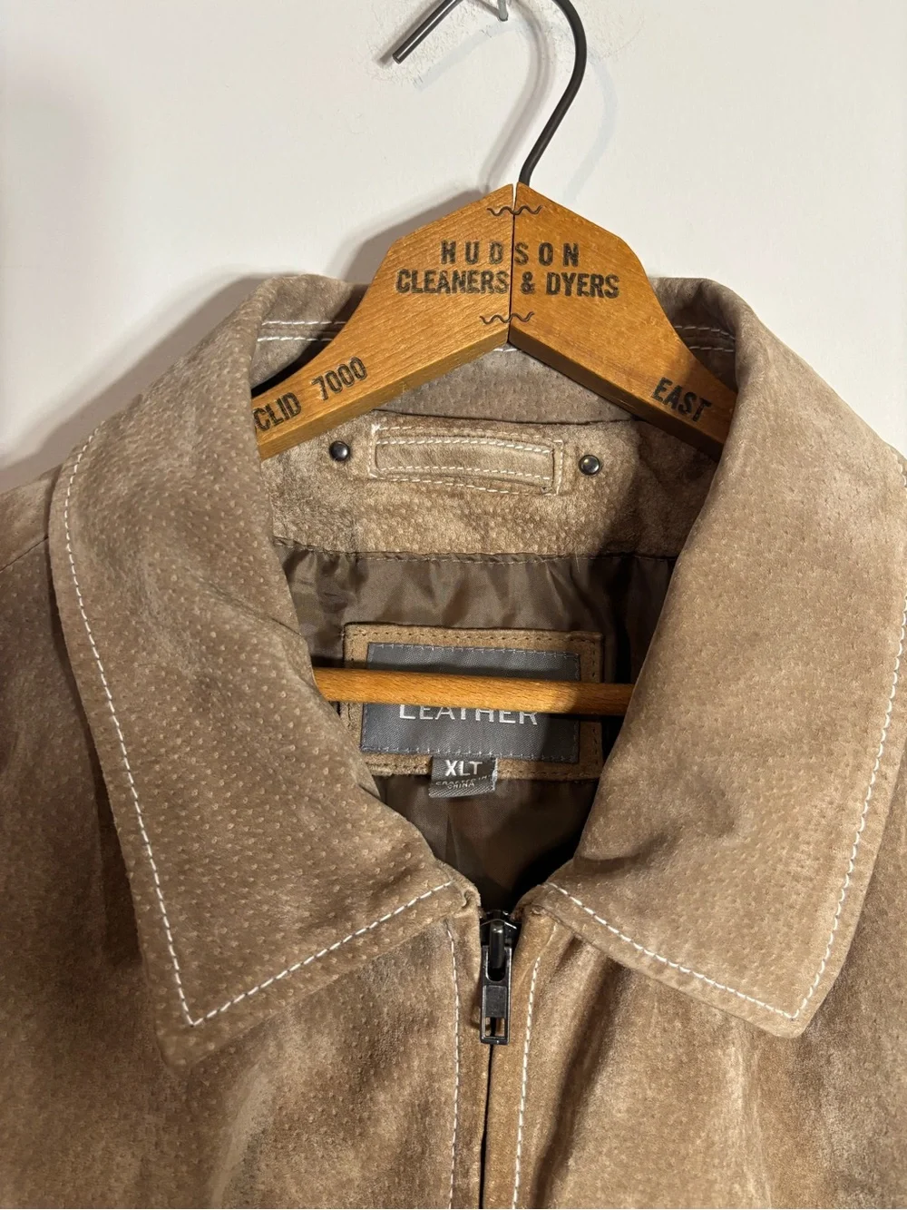 Wilsons Leather Brown Suede Jacket XL Tall